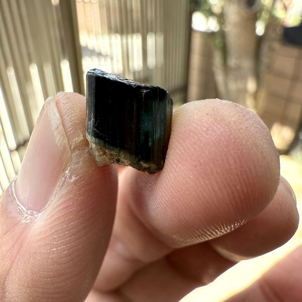 11 Carat Natural Indicolite Blue Tourmaline Crystal From Kunar Afghanistan - Picture 2 of 12